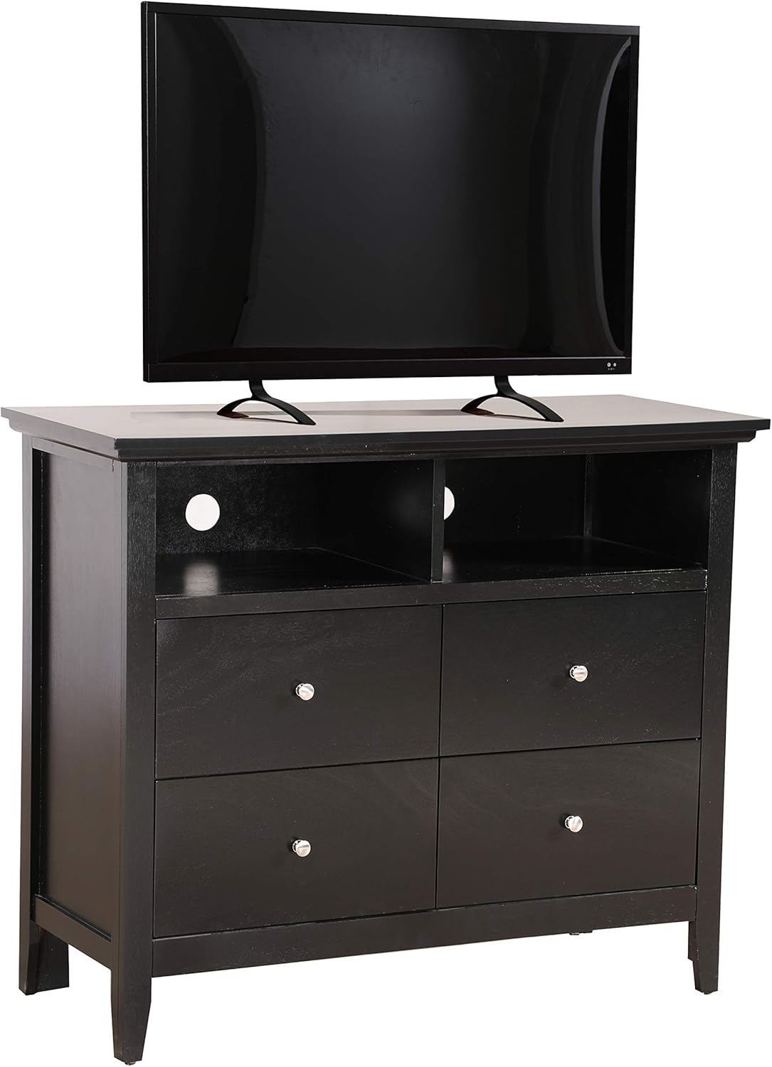 4 Drawer White Media Chest H58145