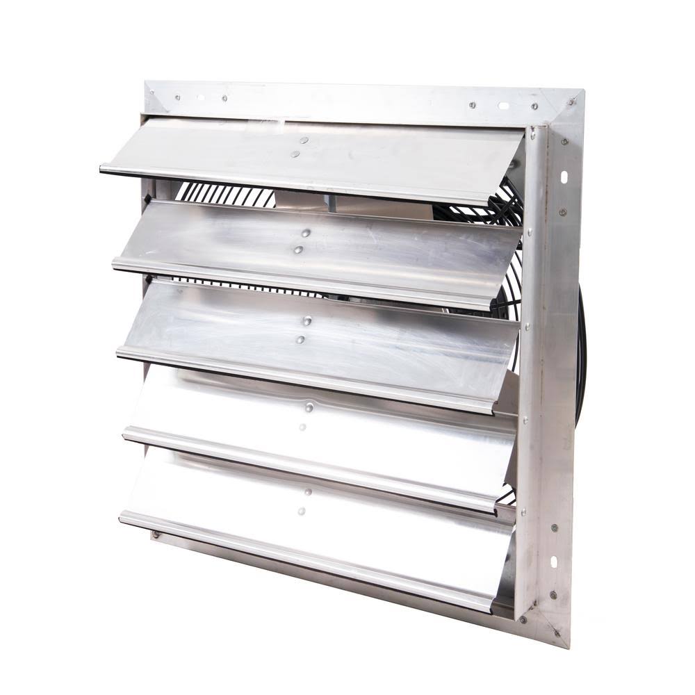 Silver Shutter Exhaust Fan Wall Mounted L286