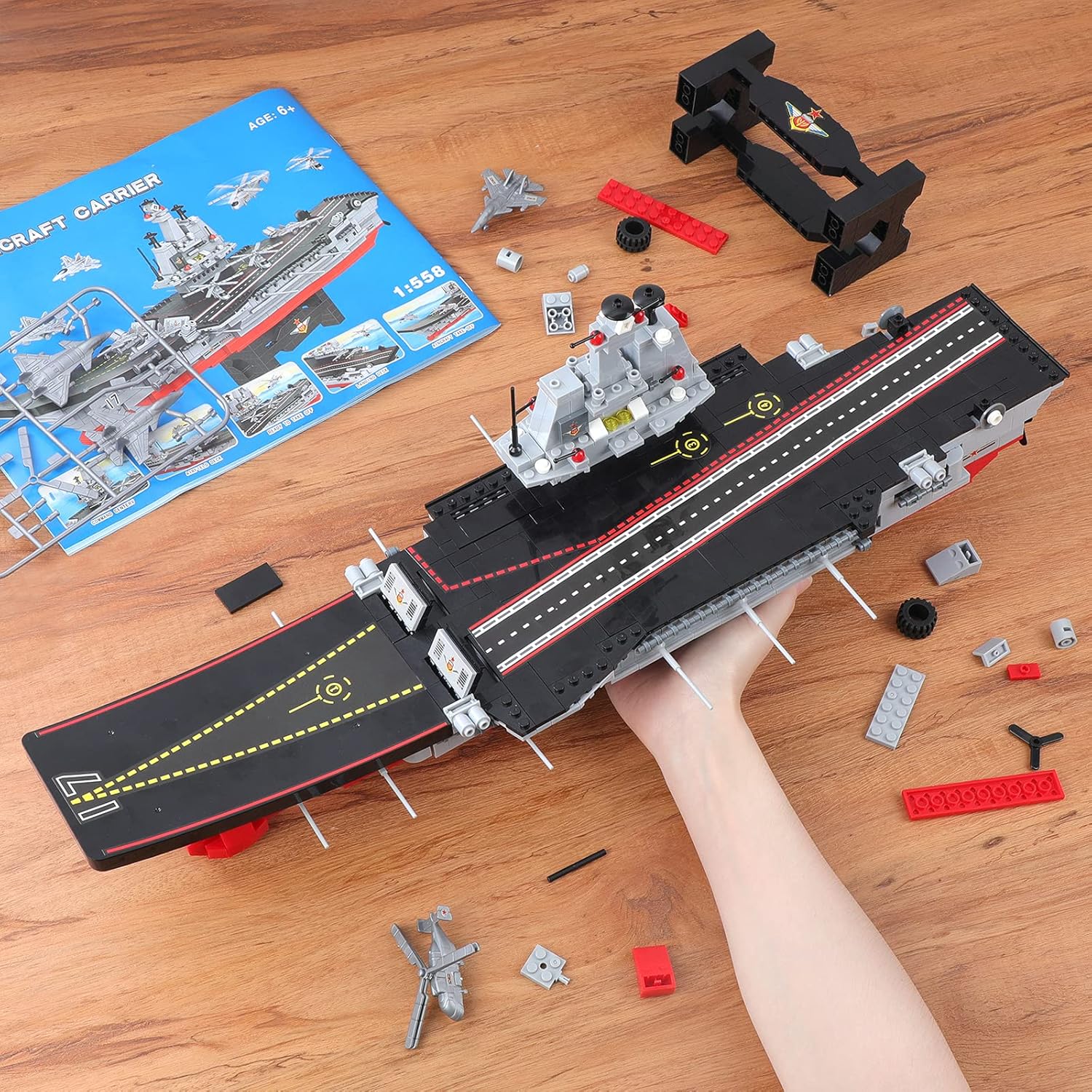 1131 Pieces Military Aircraft Carrier Building Blocks Set C4669