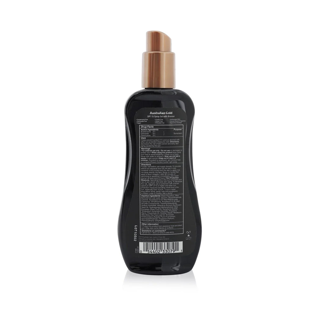 Spray Gel Sunscreen SPF 15 with Instant Bronzer 237ml K4004