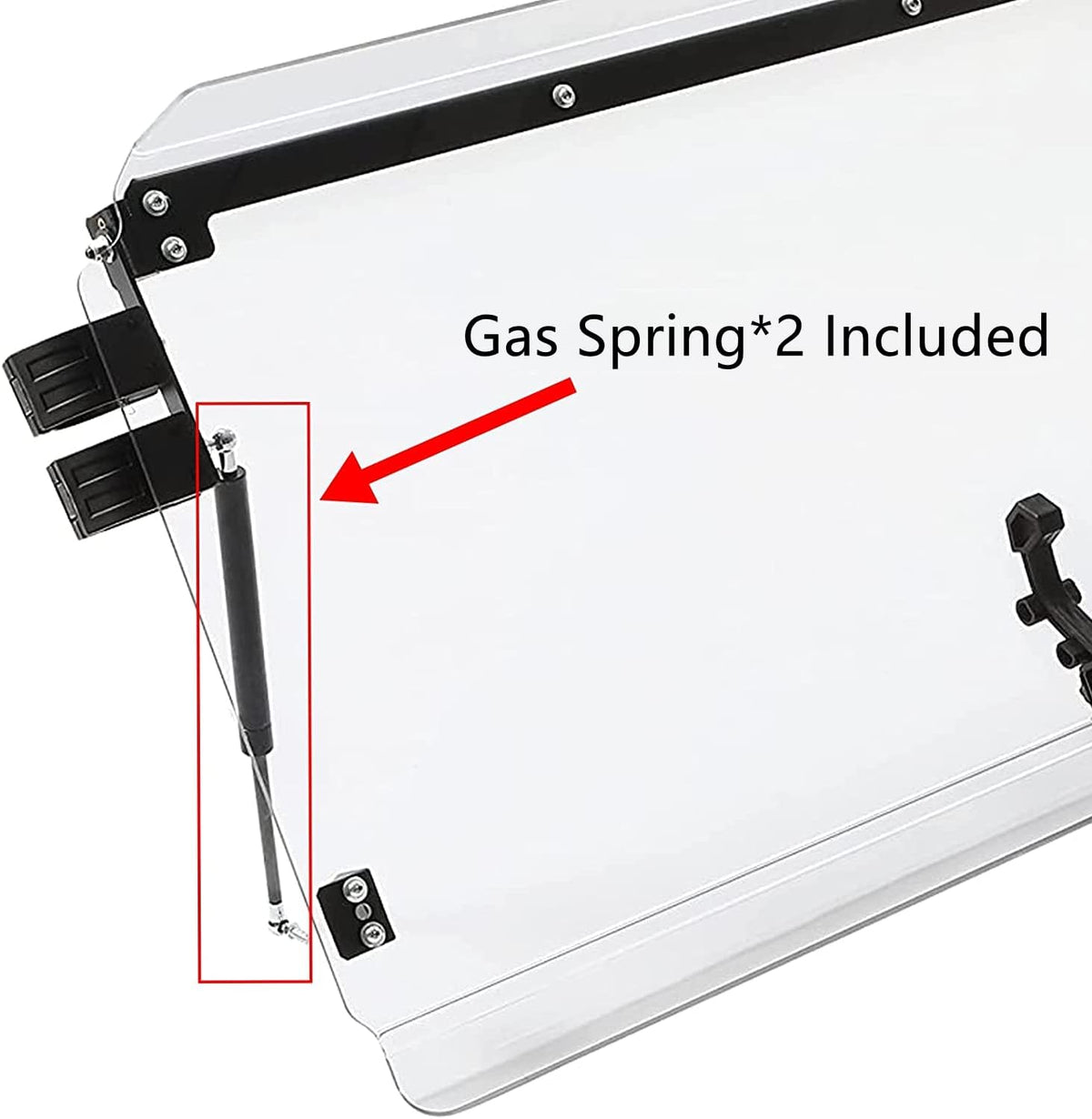 3-IN-1 Front Windscreen Folding Down Flip Clear Vented J53028