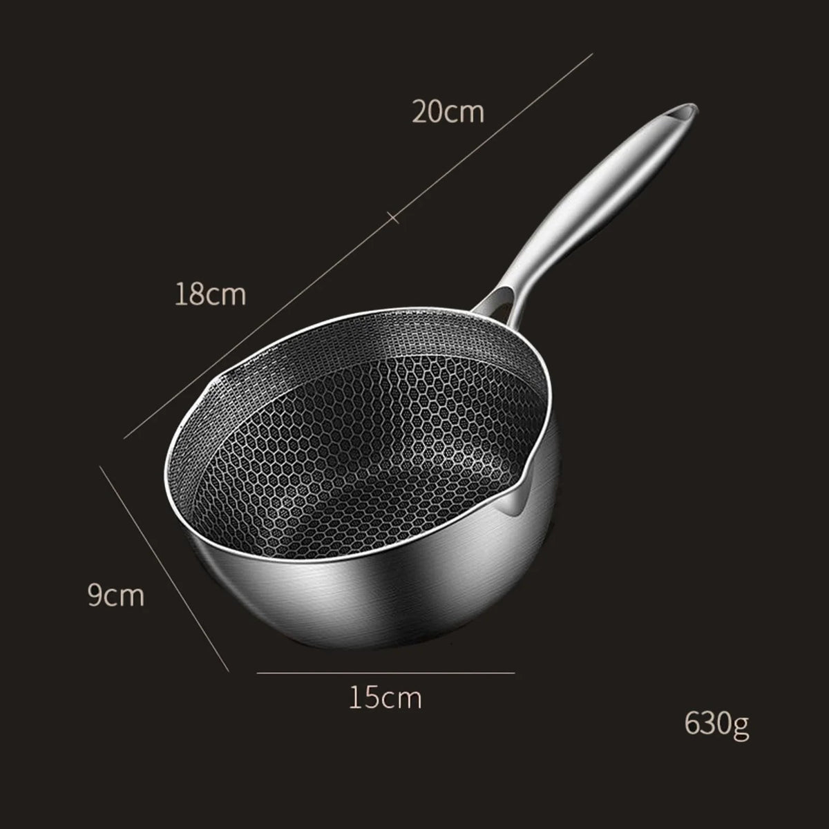 Japanese Tempura Fryer Pan Deep Fryer Pot with Oil Draining Rack Nonstick H63752