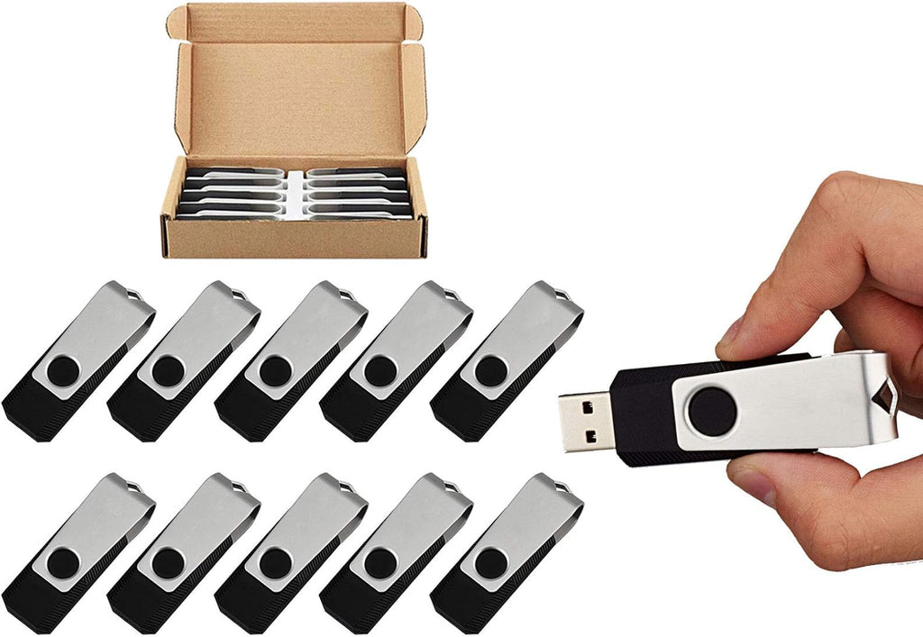 10 Pack 32GB USB 3.0 Flash Drives, Black S40614