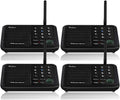 4 Packs Black Wireless Intercom System Y455054