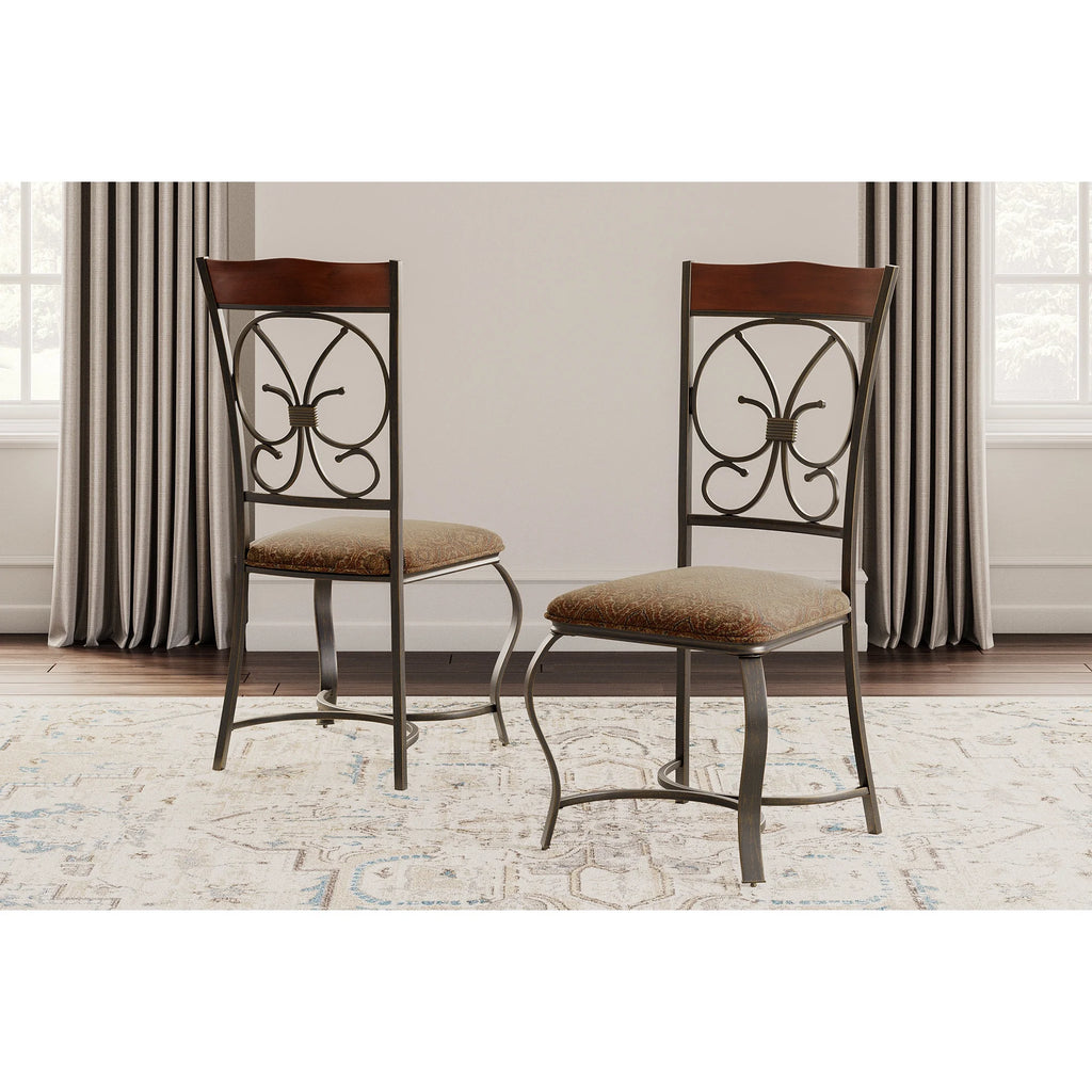 Brown Upholstered Side Chair, Set of 4 S58565