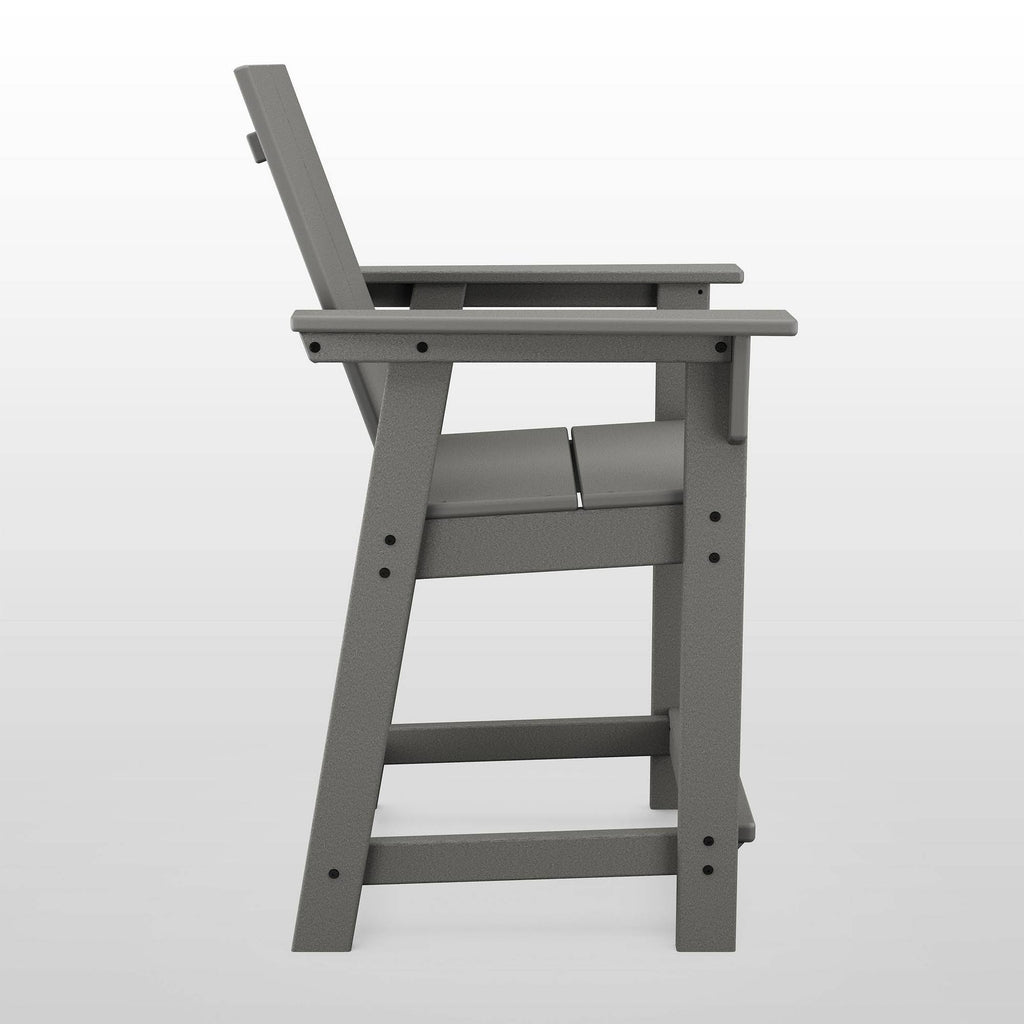 Gray Patio Counter Chair P3324