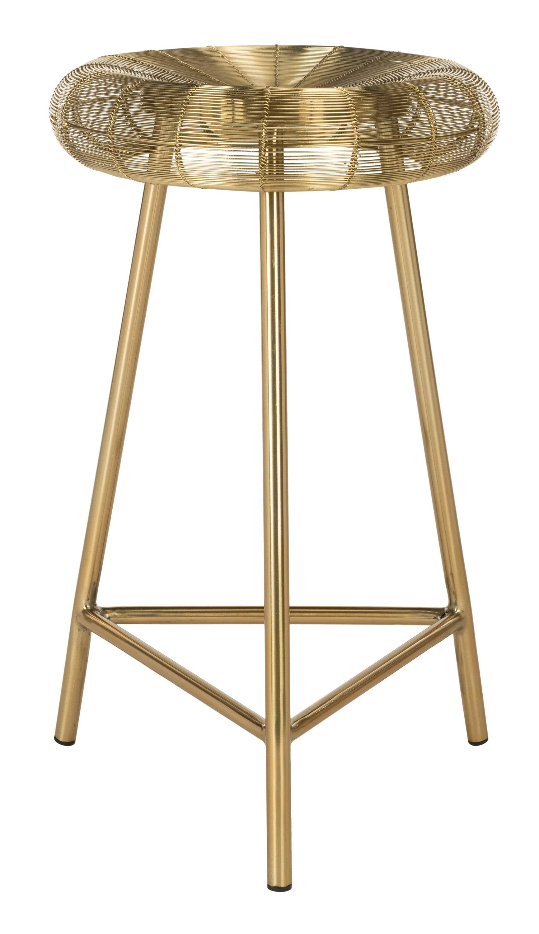 Gold Wire Weaved Counter Stool C78578