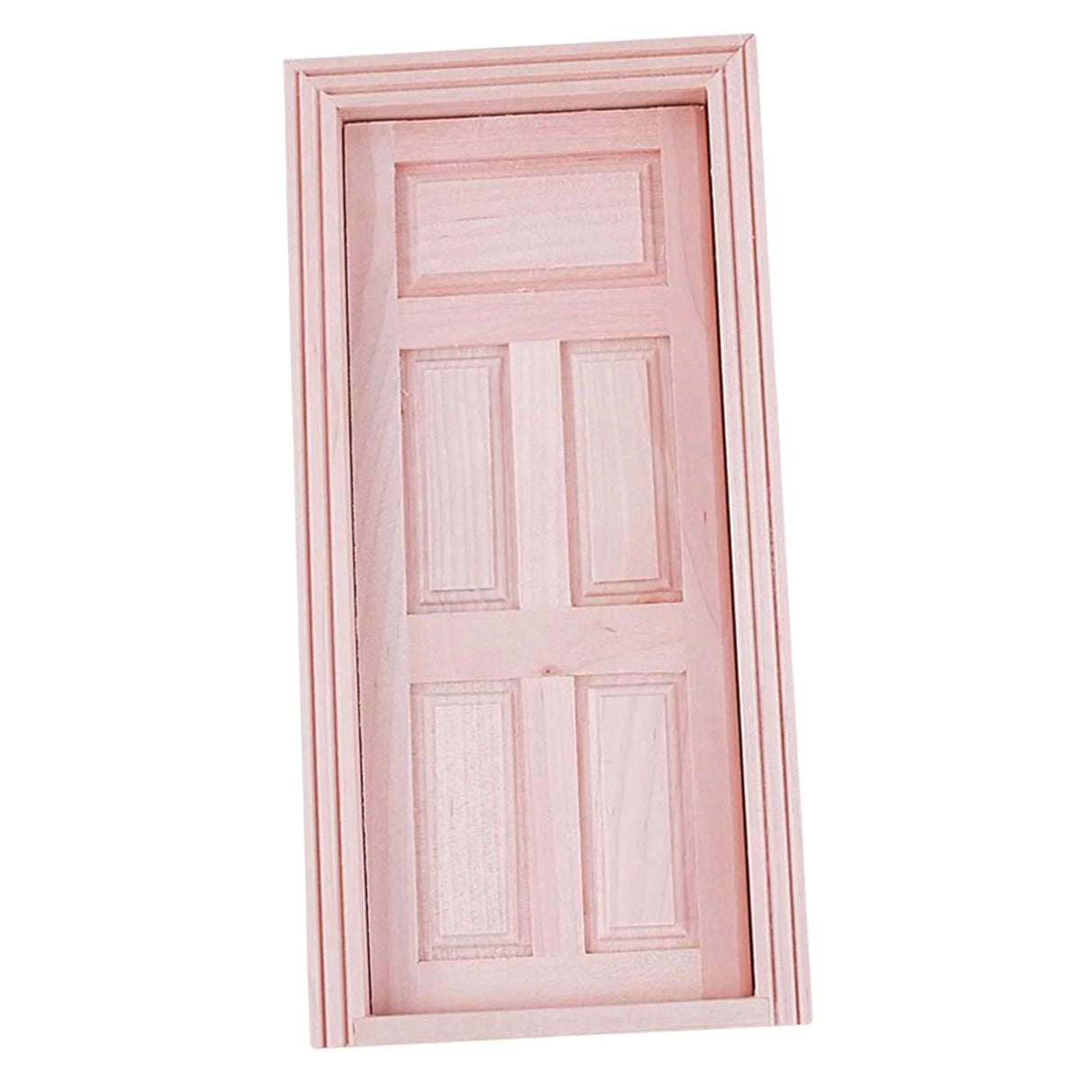 Unpainted Wood Dollhouse Miniature Door K558195