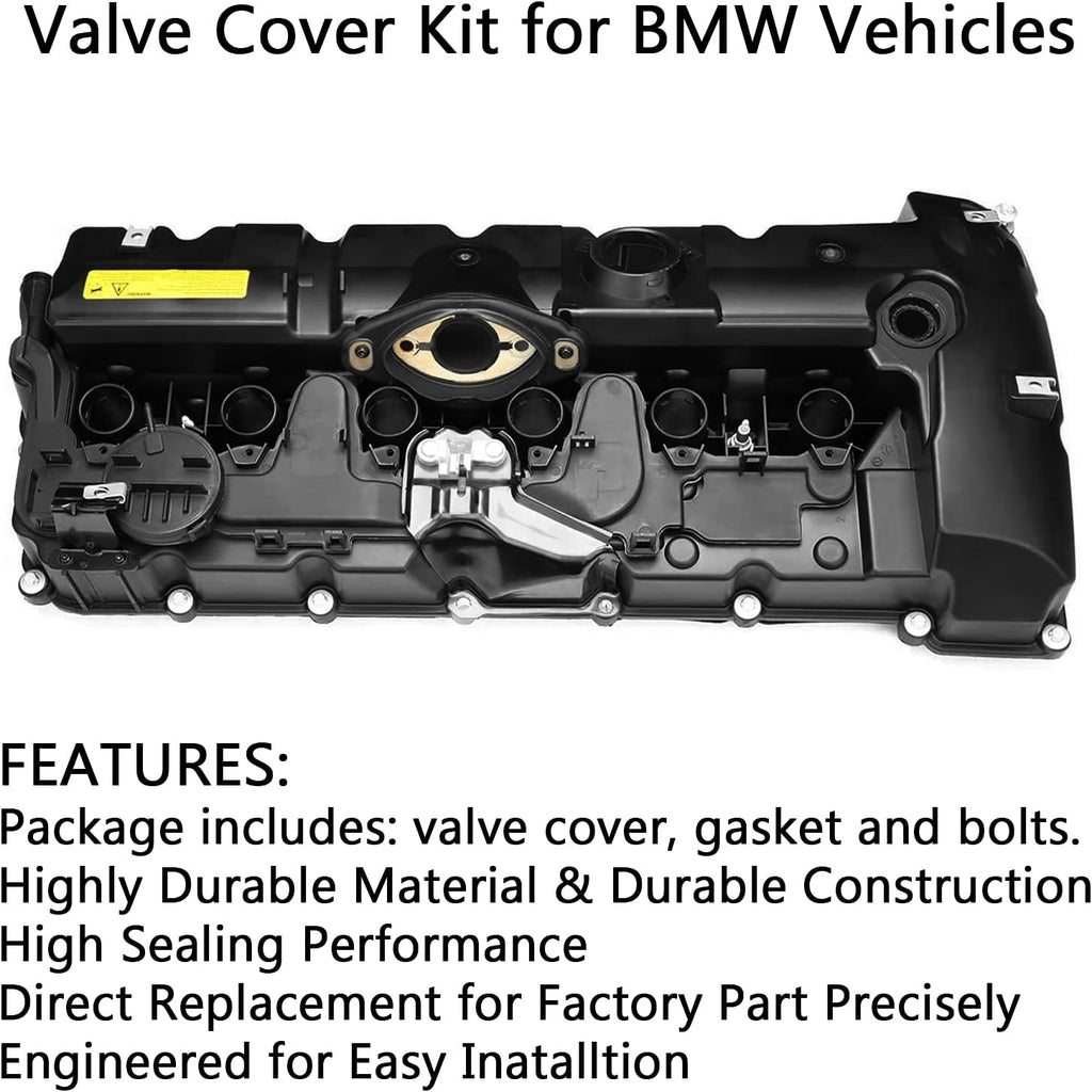Engine Valve Cover with Gaskets & Bolts A490
