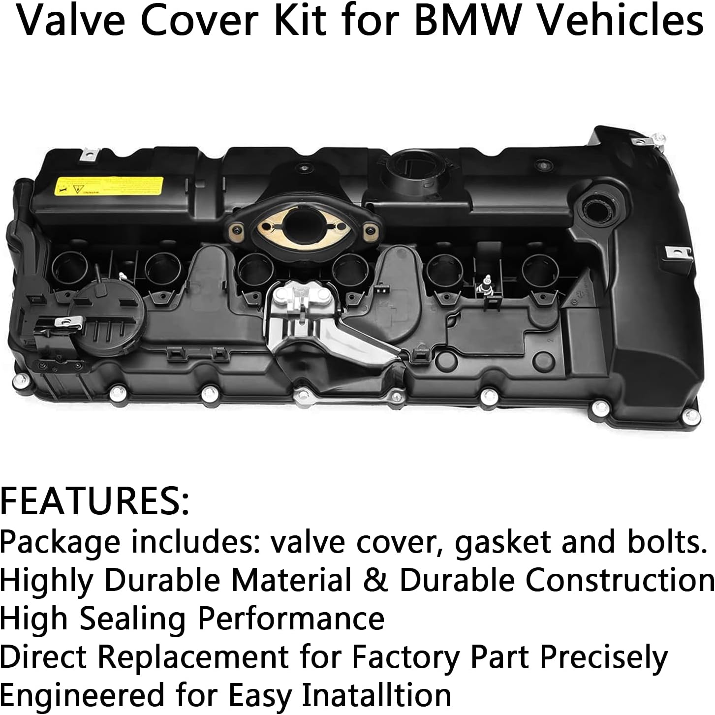 Engine Valve Cover with Gaskets & Bolts A490