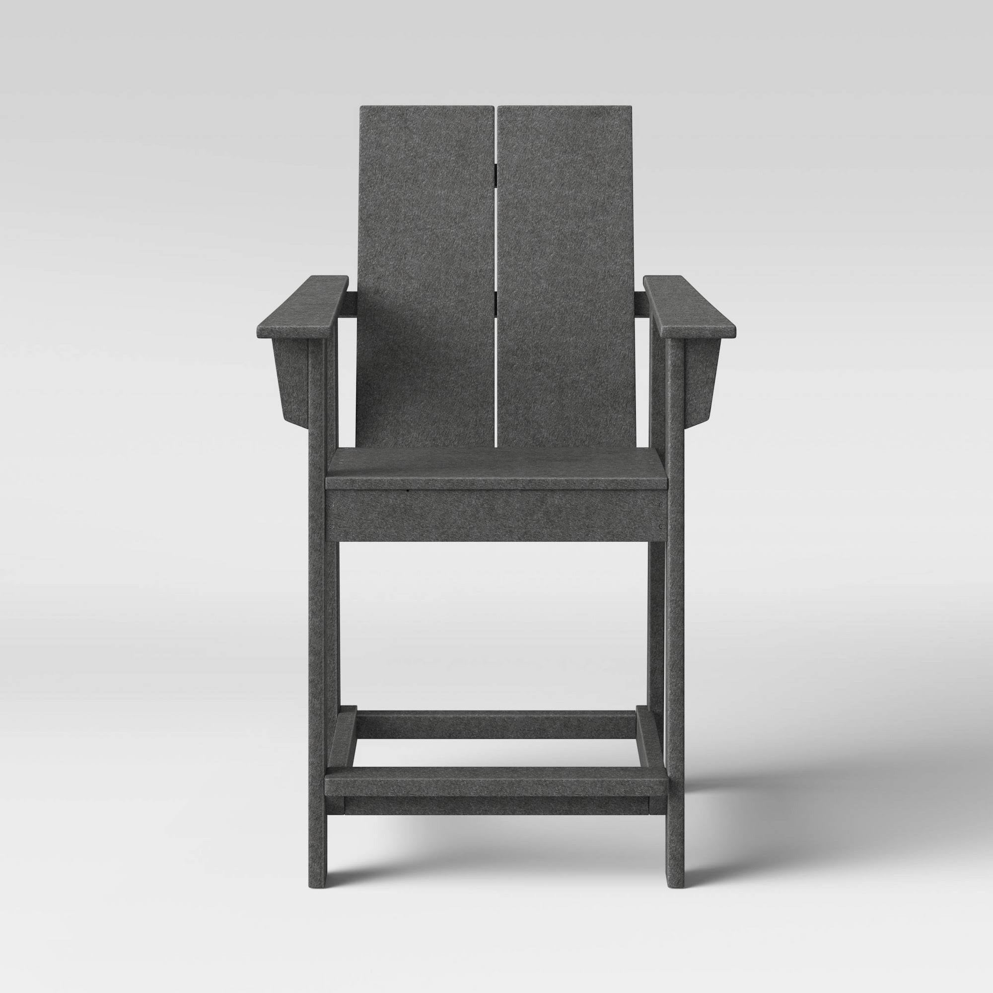 Gray Patio Counter Chair P3324