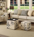 Botanical Print Ottoman N346