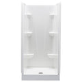 32x22 x 76x22 White Shower Stall P56604