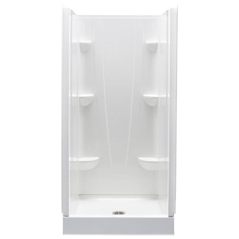 32x22 x 76x22 White Shower Stall P56604