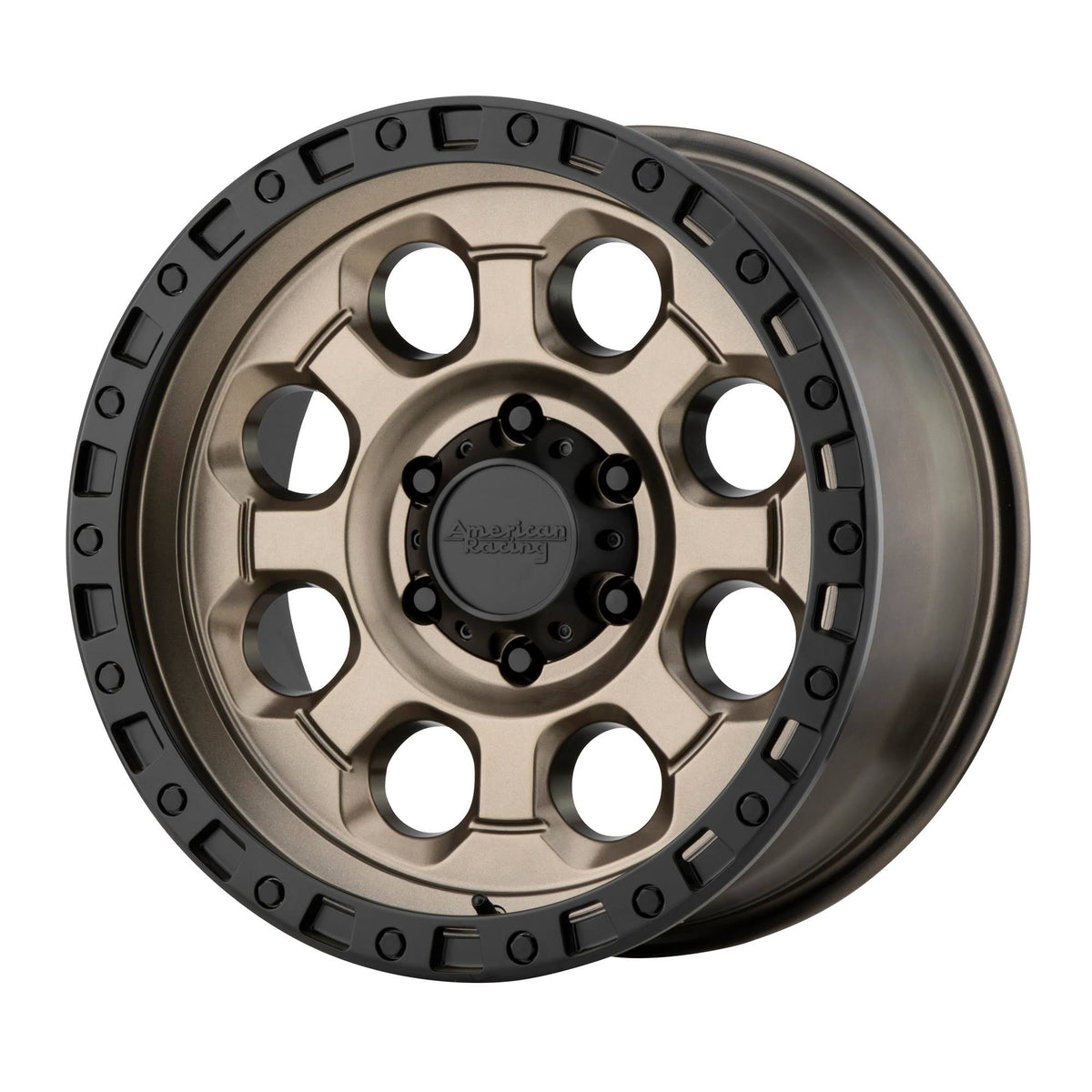 18x9 5x150 Matte Bronze Wheel with Black Lip V35341