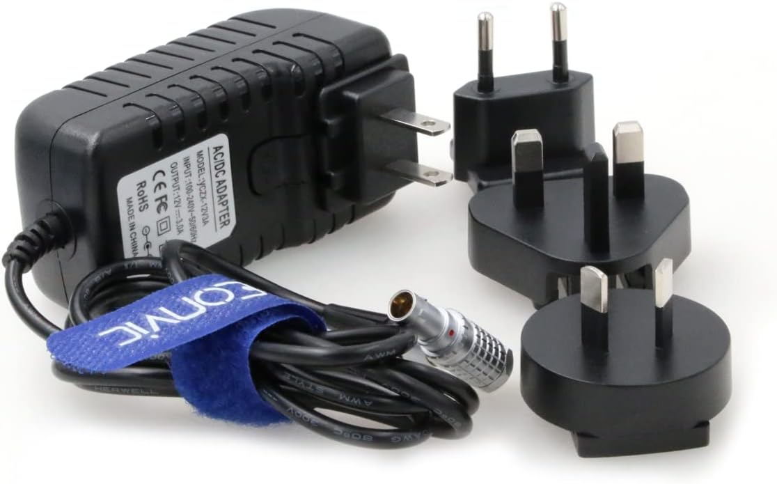 Right Angle 2 Pin to AC Power Adapter Cable with US EU Plugs K9564