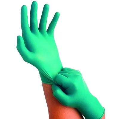 Nitrile Powder-Free Disposable Gloves, X-Large, Green, Bundle of 2 Boxes C392171