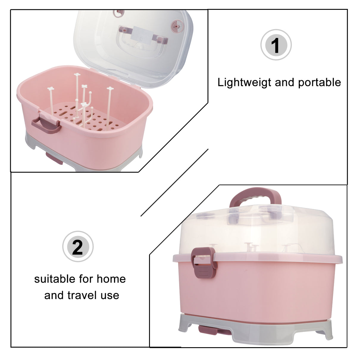 Milk Bottle Drying Rack Box Z7326