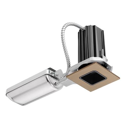 Bronze / Black Square Mini Recessed Light Housing H252