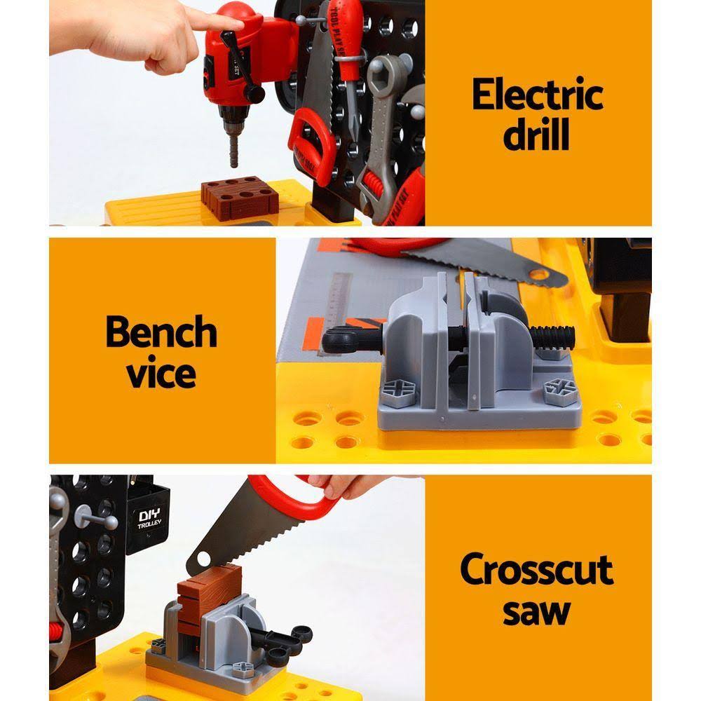54pcs Kids Pretend Play Workbench Tools Set I2771