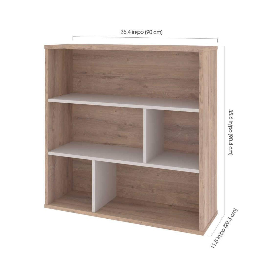 White Asymmetrical Shelving Unit D200947