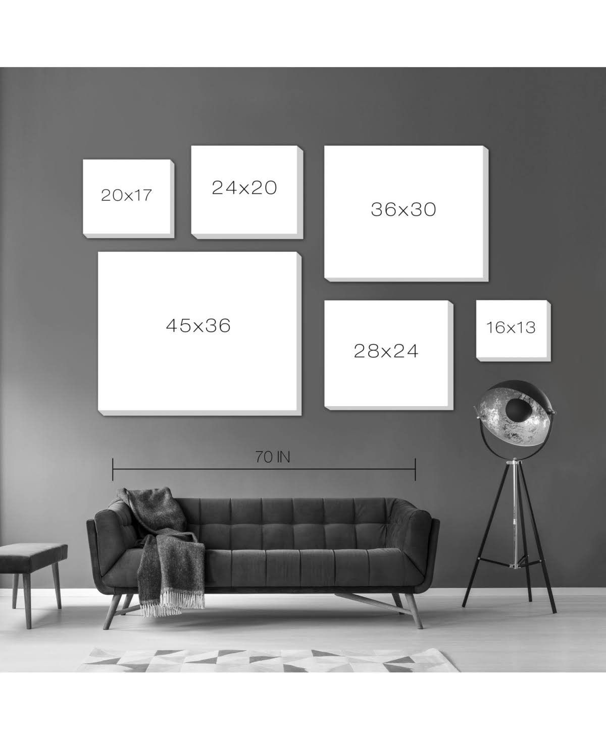 Multicolor Canvas Art O698397