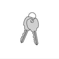 Key Blanks for Built-in Key Locks, Box of 50 O5949