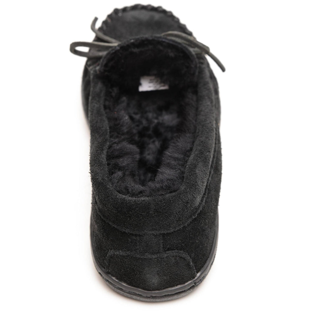 Black Sheepskin Hardsole Moccasin X2768