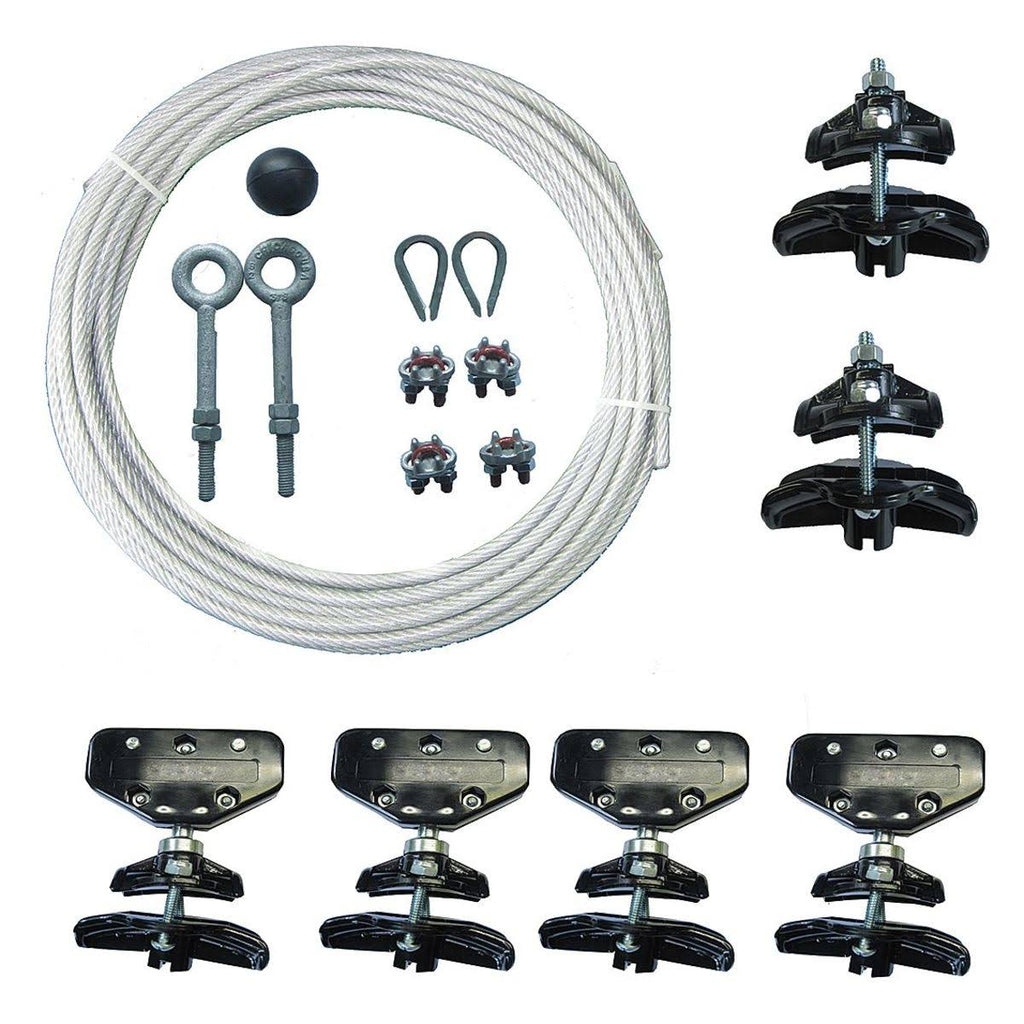 Festoon System Kit, 1/4 in Rope, L 80 ft U7284