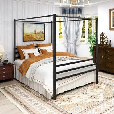 Queen Size Canopy Bed G95719