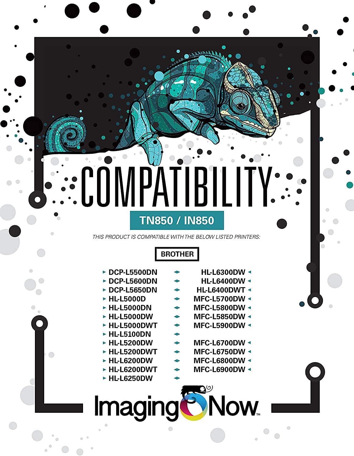 2 Pack Compatible Brother TN-850 Toner Cartridge J979562