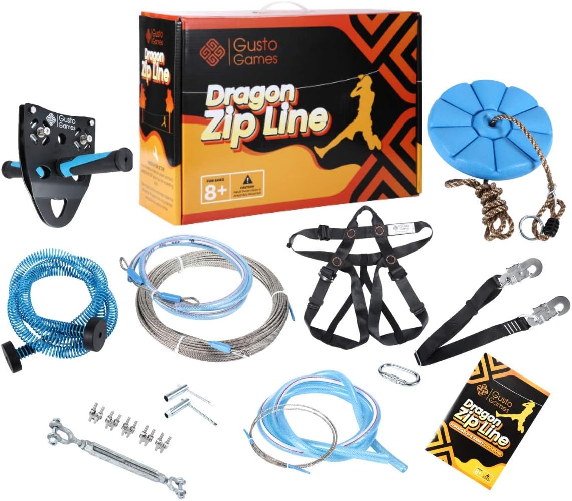110ft Zipline Kit with Harness H807