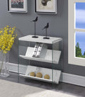 White Faux Marble Bookcase X6027