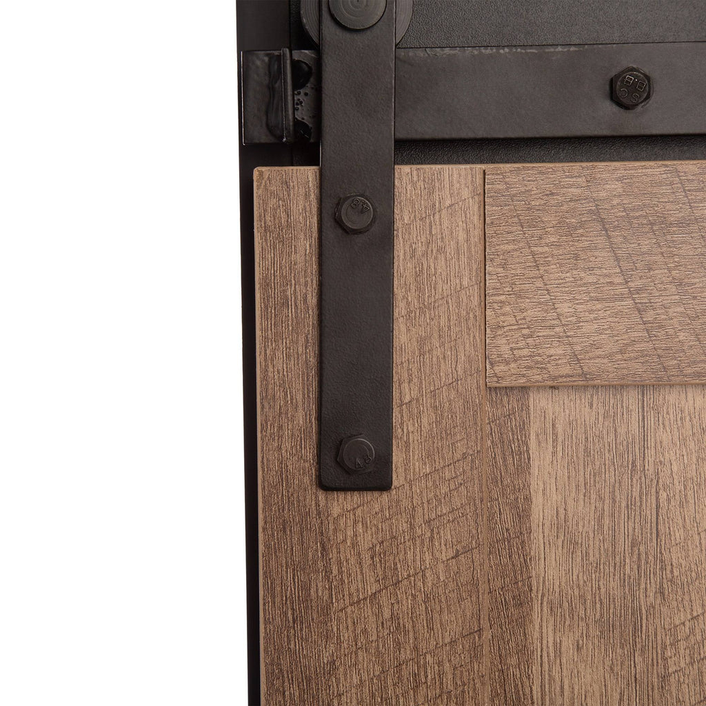 Black/Walnut Storage Cabinet Sideboard S796