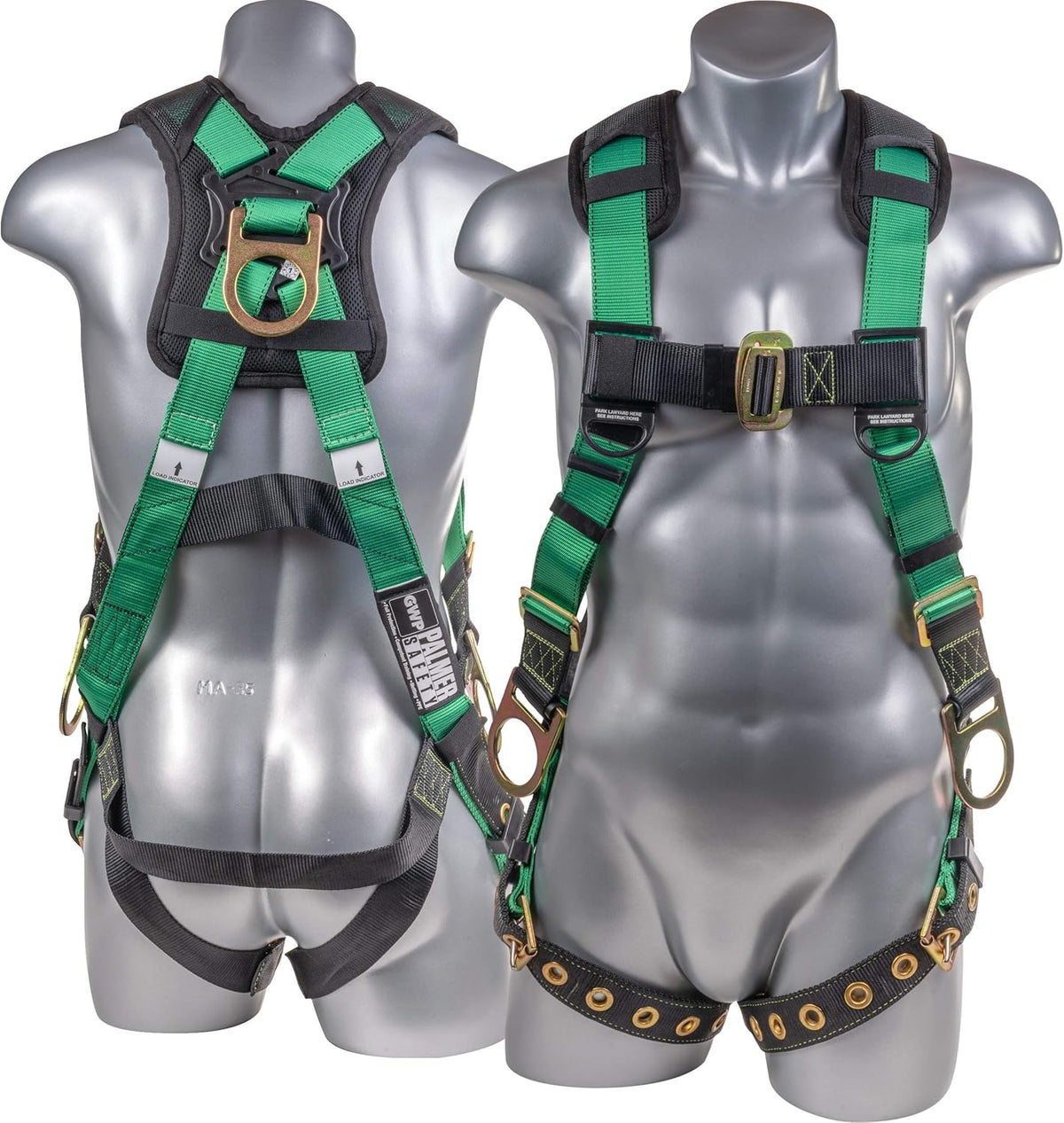 Full Body Harness with 5 Point Adjustment, Dorsal D-ring, Grommet Legs, Side D Rings, Fall Indicators P257038