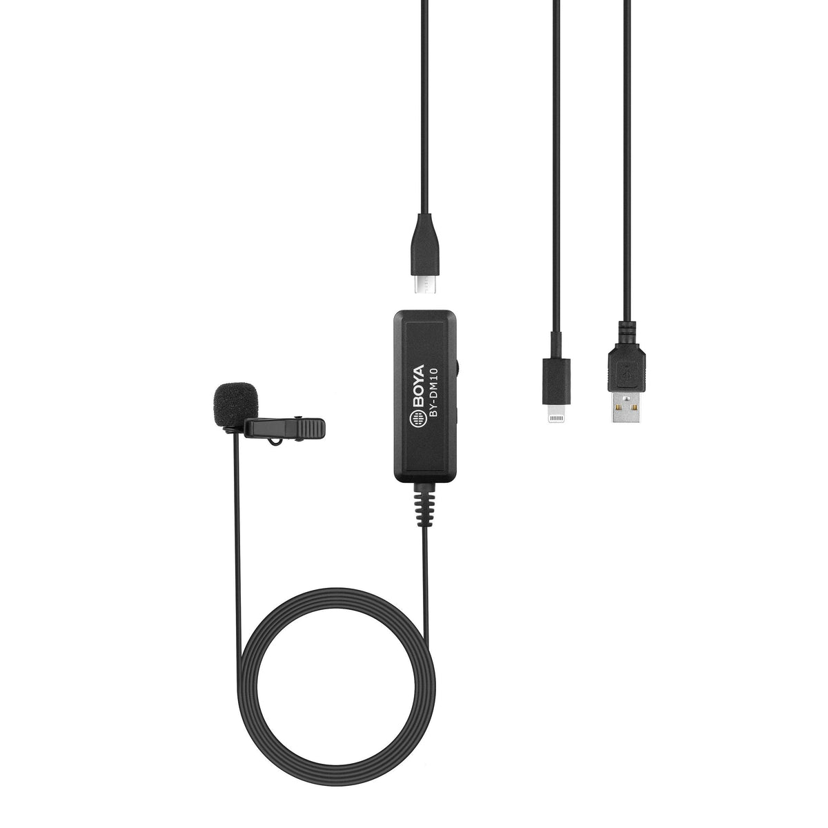 Digital Omnidirectional Lavalier Microphone with Lightning & USB Output Cables V219705