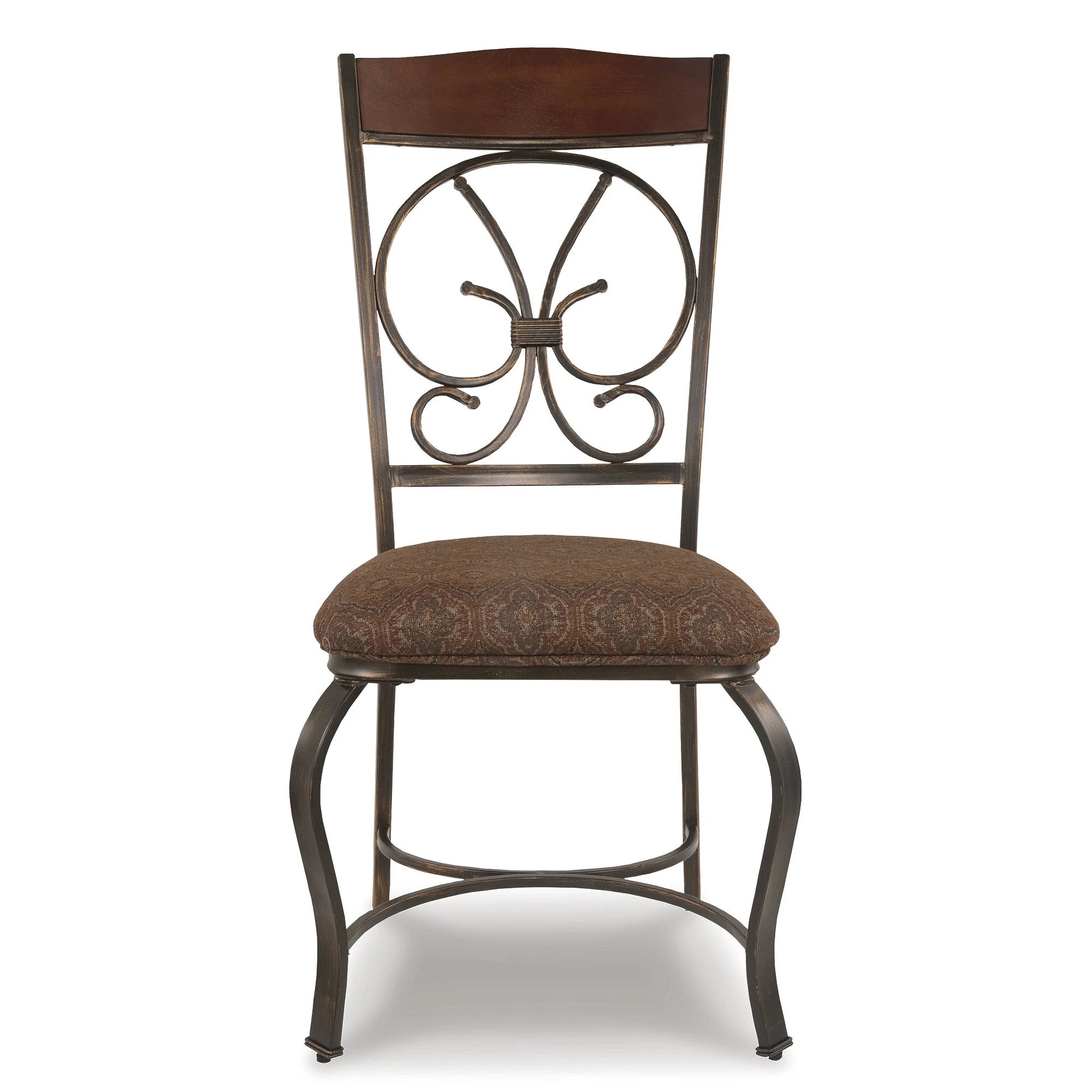 Brown Upholstered Side Chair, Set of 4 S58565