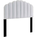 White Velvet King/California King Headboard X220