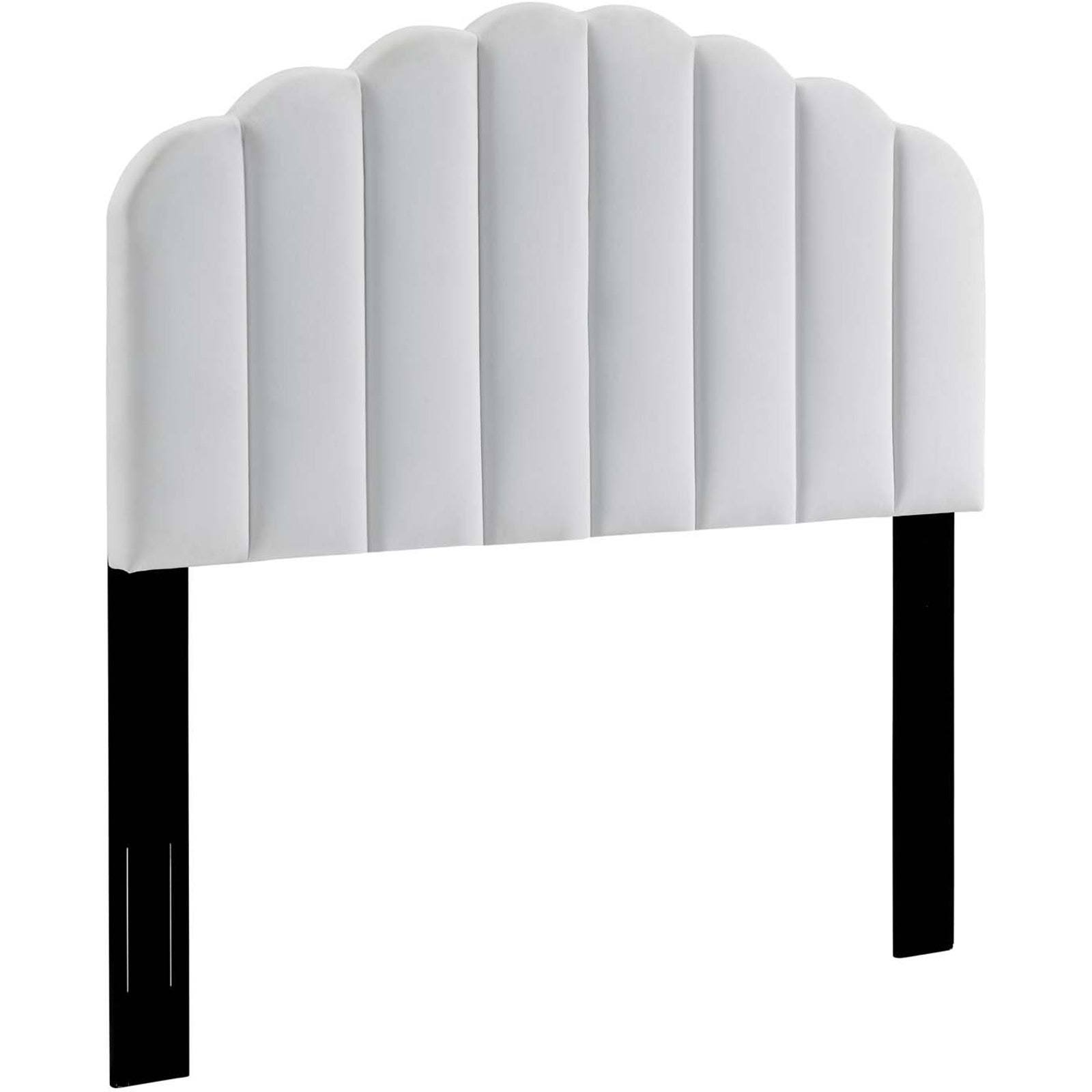 White Velvet King/California King Headboard X220