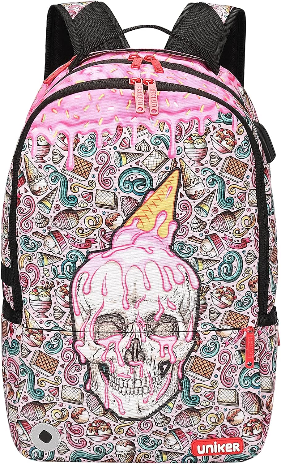 Graffiti Laptop Backpack with USB Port G6069