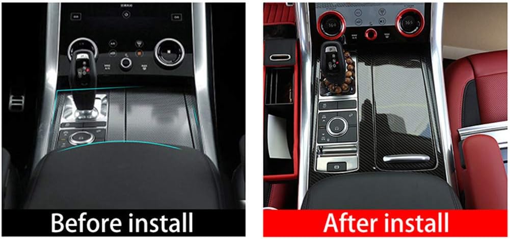 Carbon Fiber Style ABS Plastic Center Console Panel Cover Trim L933370