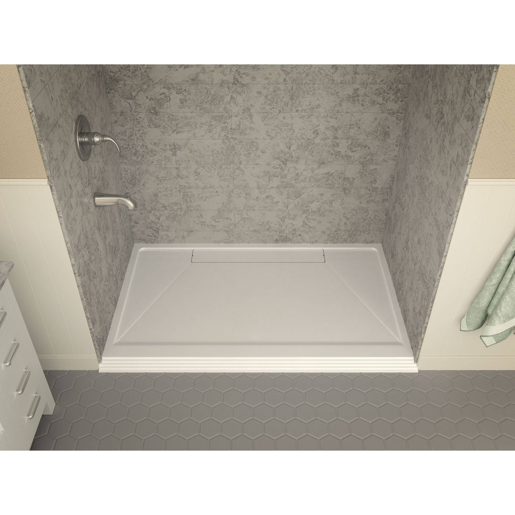 White 60 in. x 36 in. Shower Base D6859