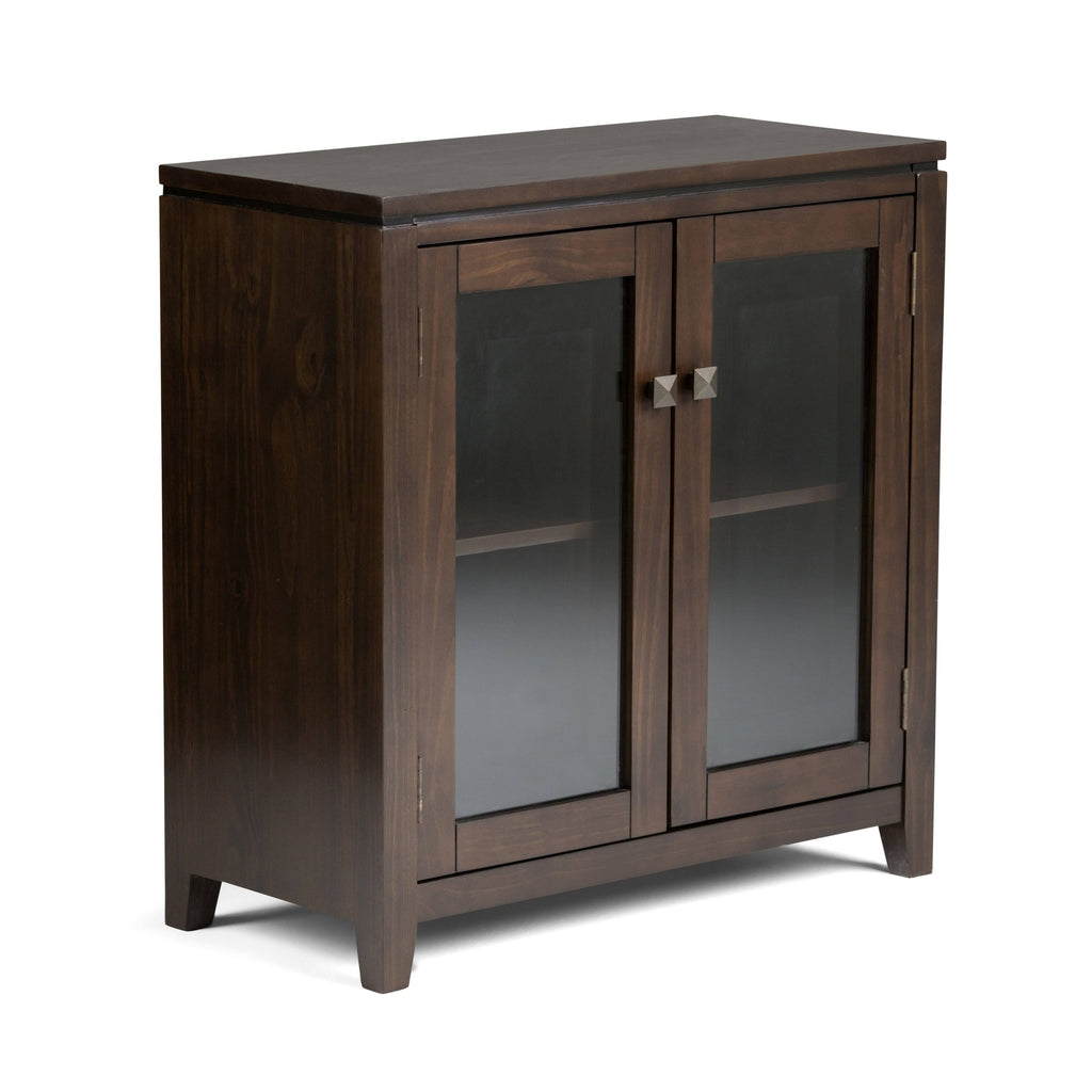 Solid Wood Low Storage Cabinet Farmhouse Grey G269
