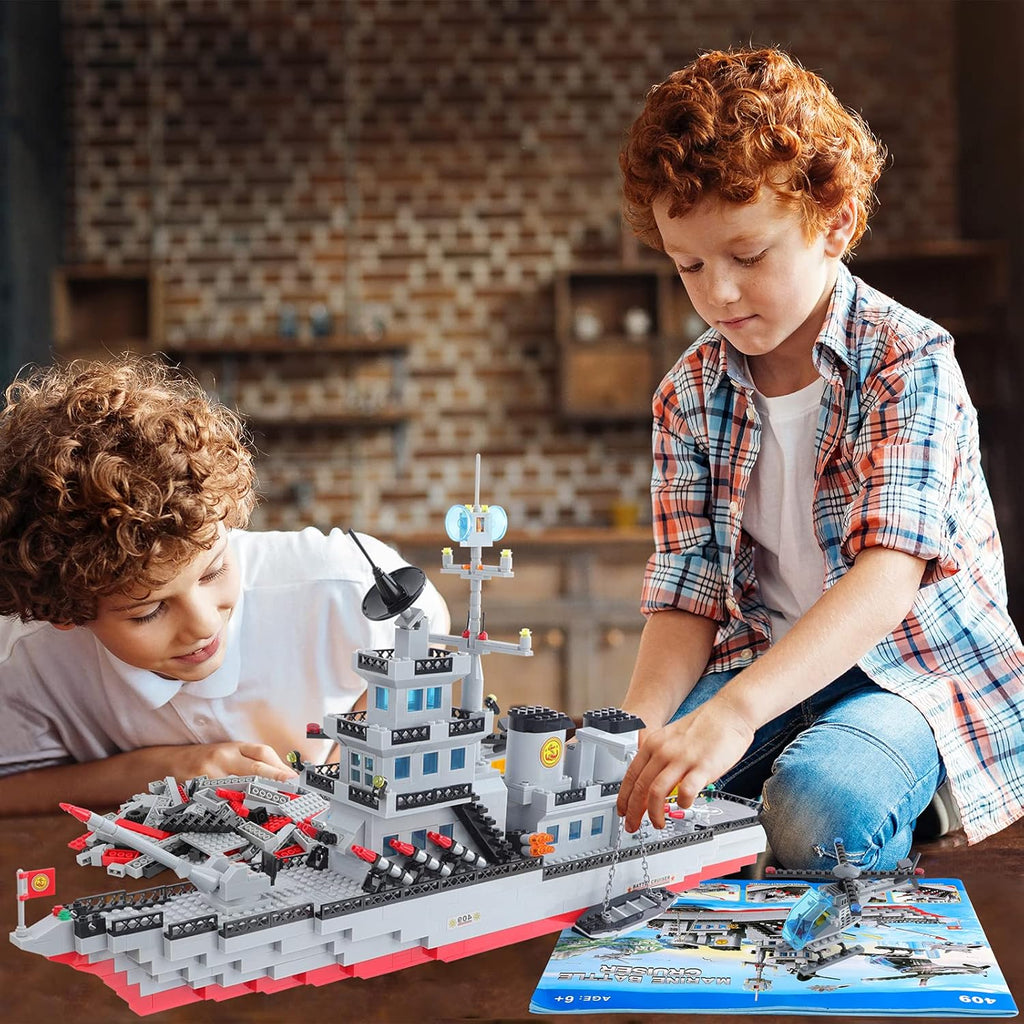 1131 Pieces Military Aircraft Carrier Building Blocks Set C4669