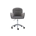 Gray Adjustable Height Swivel Task Chair F2410