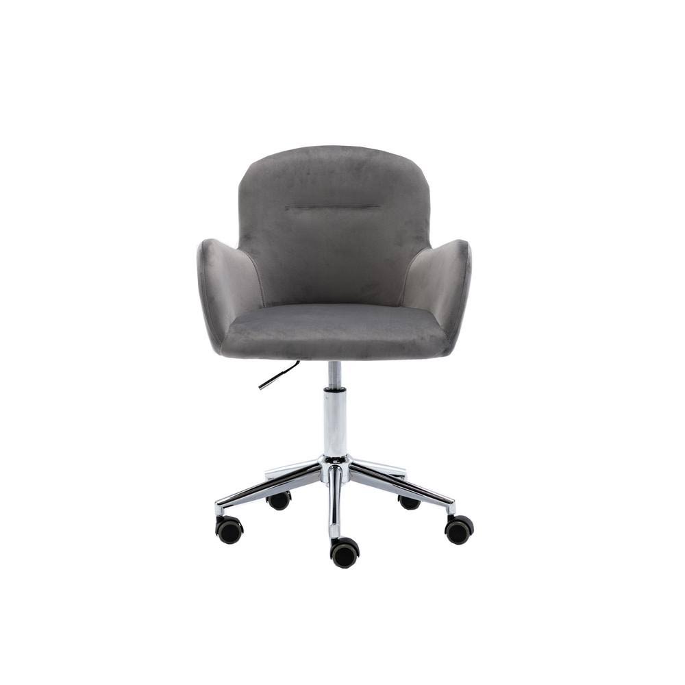 Gray Adjustable Height Swivel Task Chair F2410