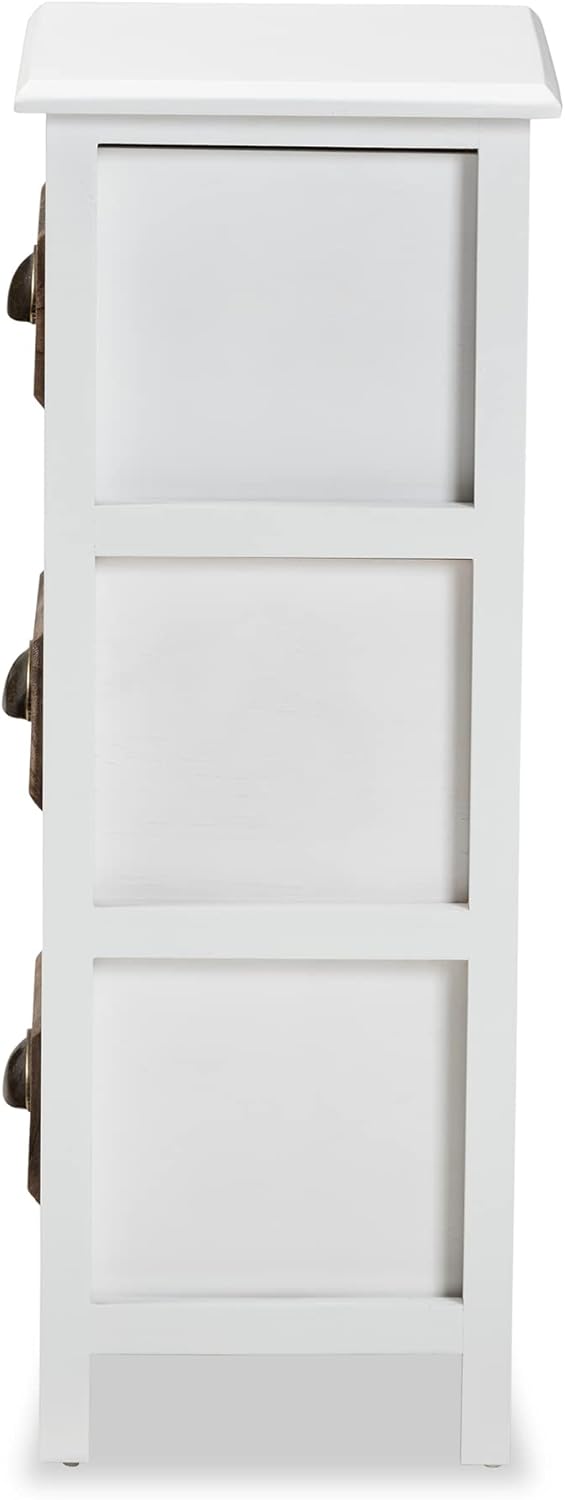 Walnut Brown/White Shelving and Cabinets E99803