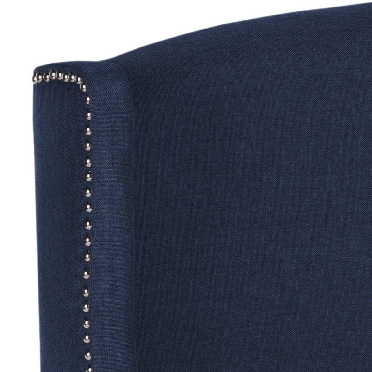 Navy Linen Headboard (Queen) H331