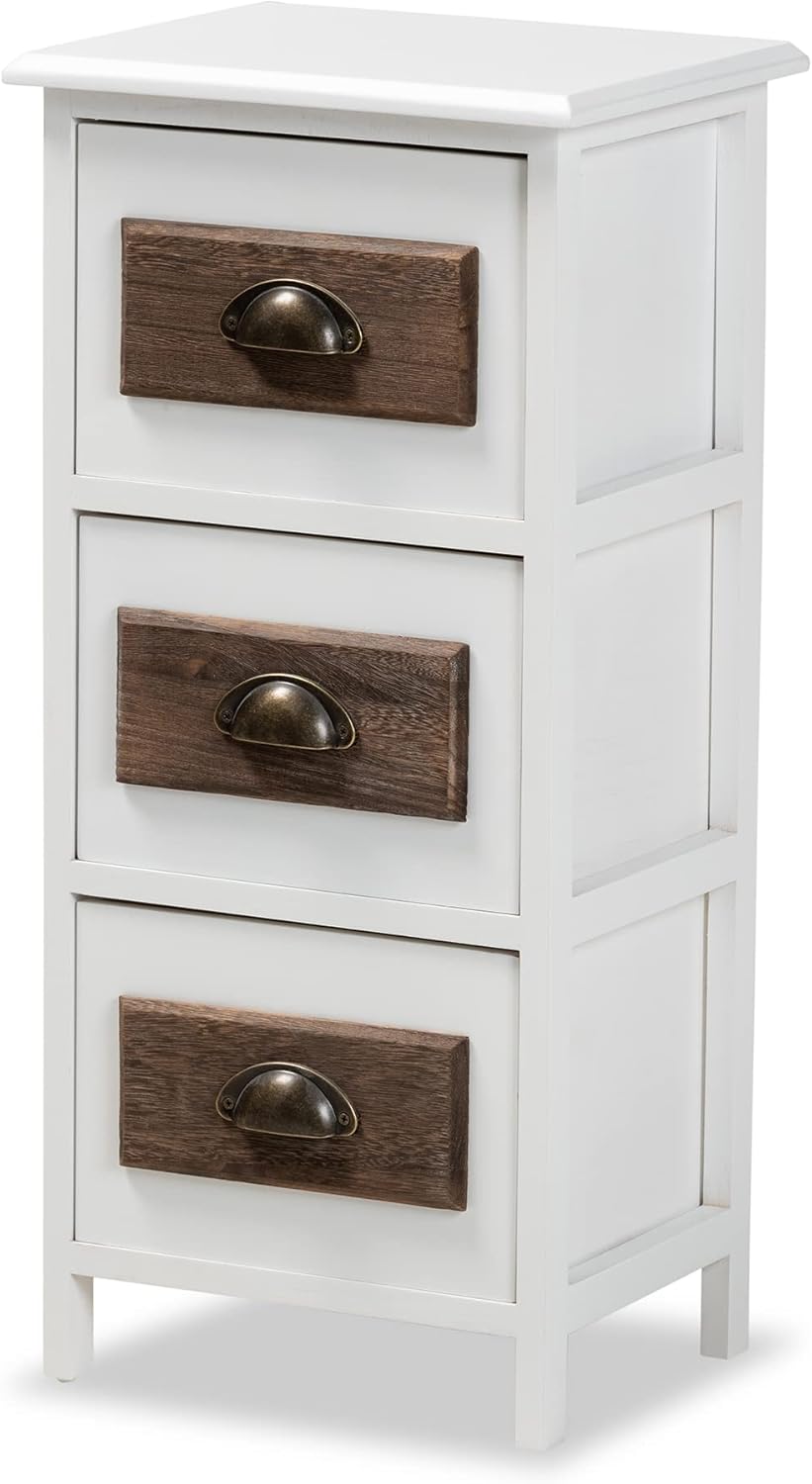 Walnut Brown/White Shelving and Cabinets E99803