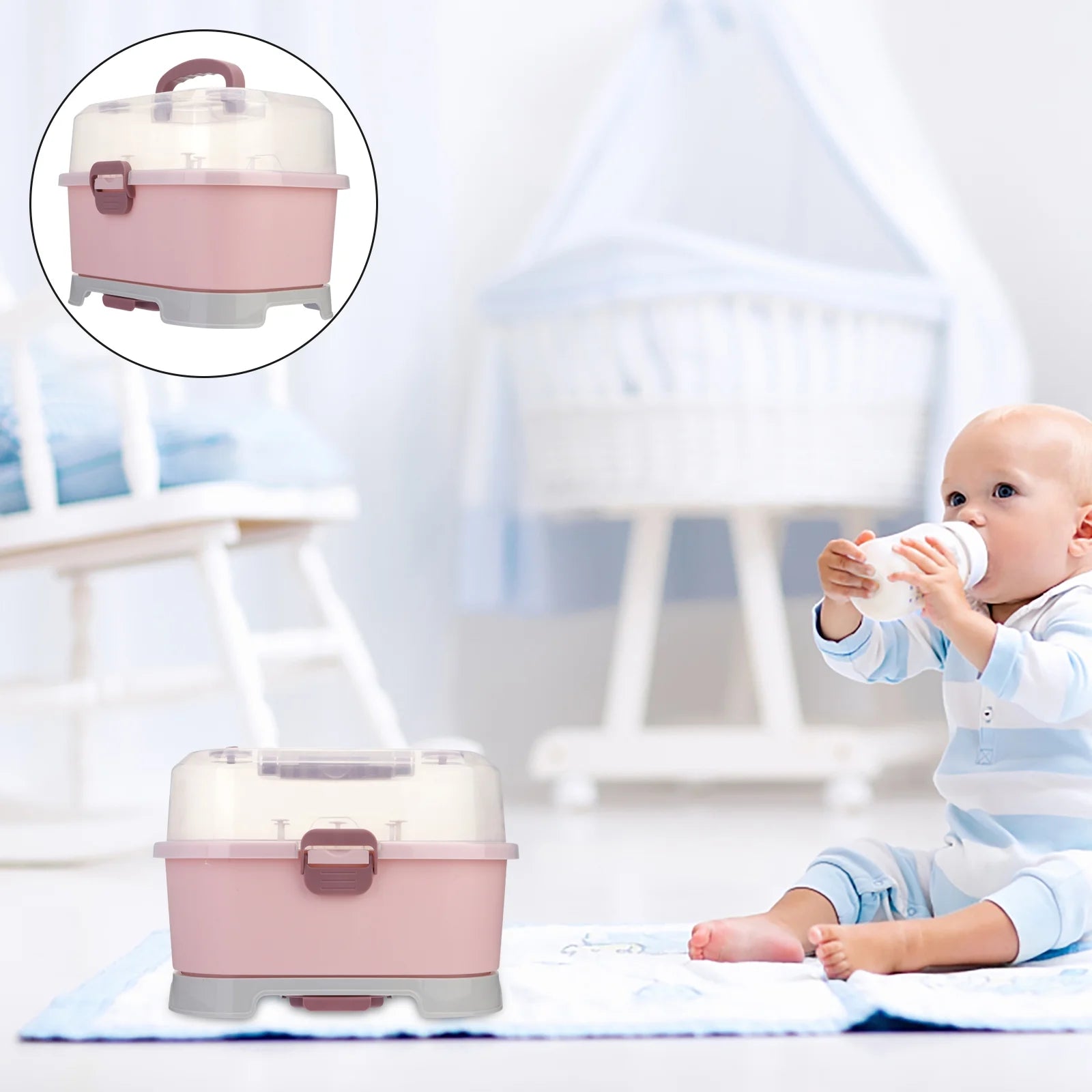 Milk Bottle Drying Rack Box Z7326